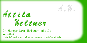 attila weltner business card